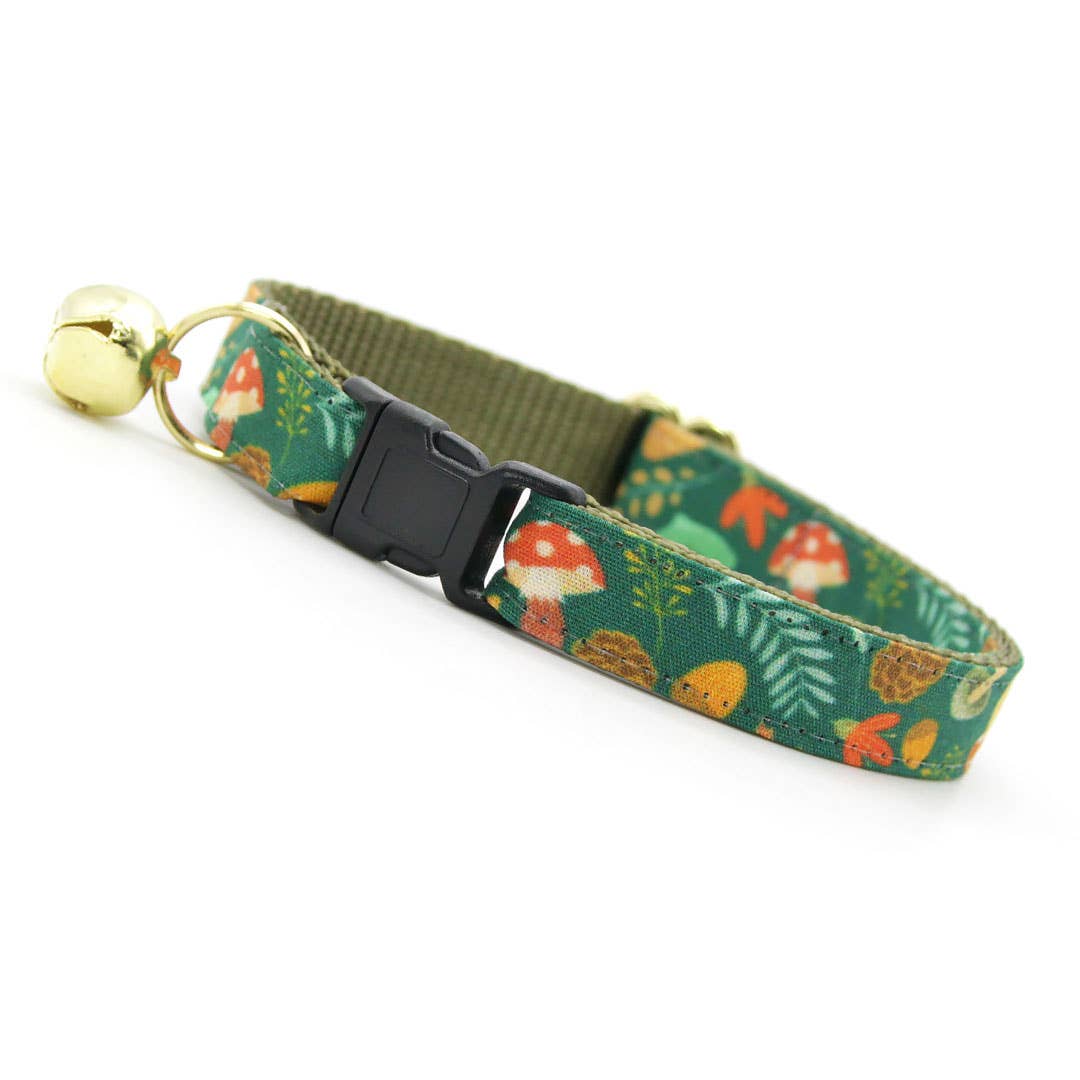 Made By Cleo - "Forest Fantasy" - Woodland Cat Collar Kitten (6-10)
